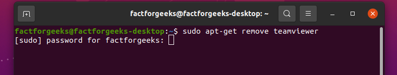 apt-get remove command for uninstalling programs in Ubuntu