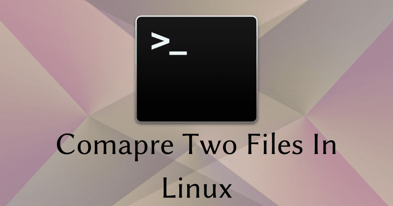 Compare two files in Linux